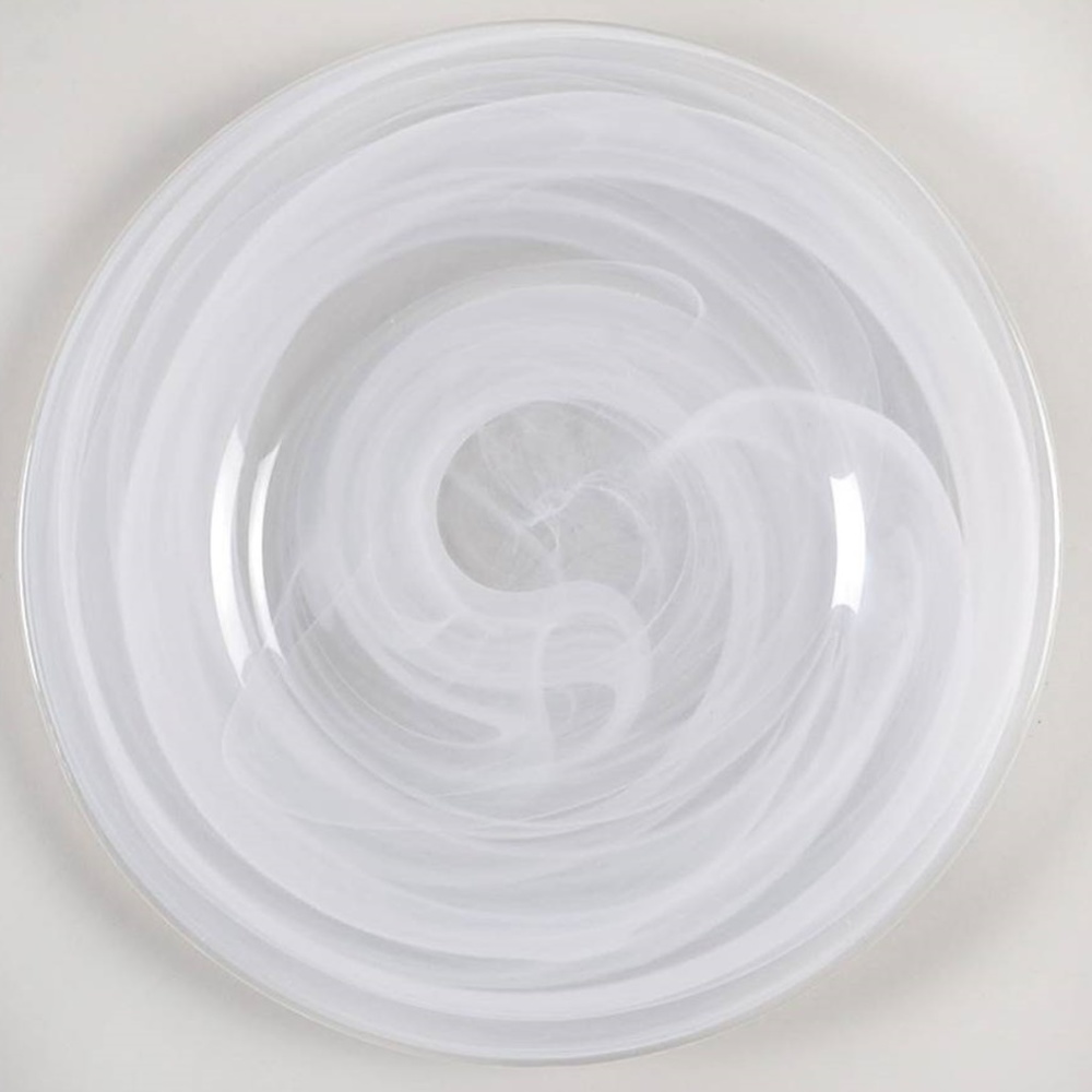 Snow White Alabaster Salad Plate